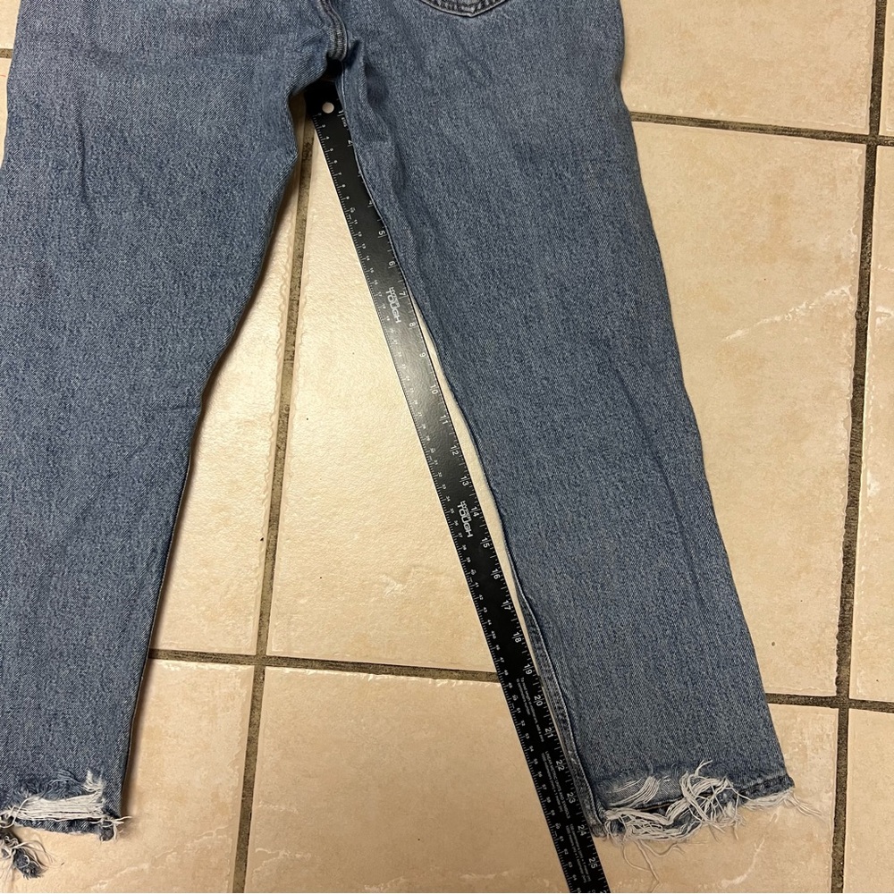 Agolde Blue Button Fly Jeans - Picture 9 of 11